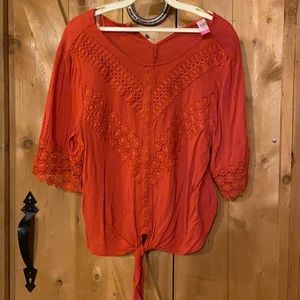 No Boundaries M (7-9) Orange Shirt